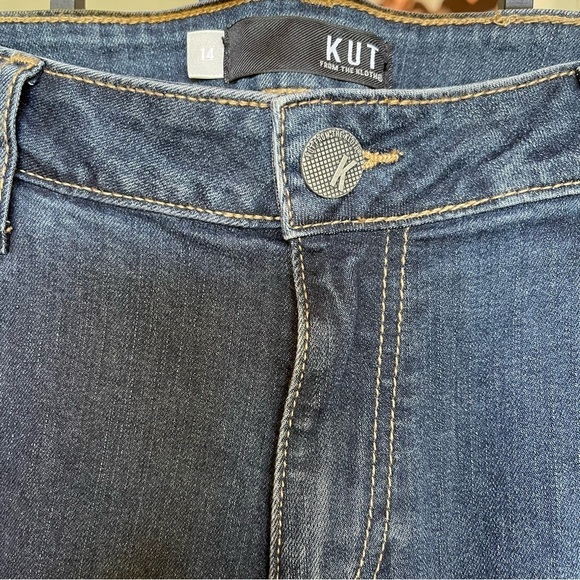 Kut from the Kloth Diana Curvy Skinny Jeans Size 14 GUC - Picture 11 of 13